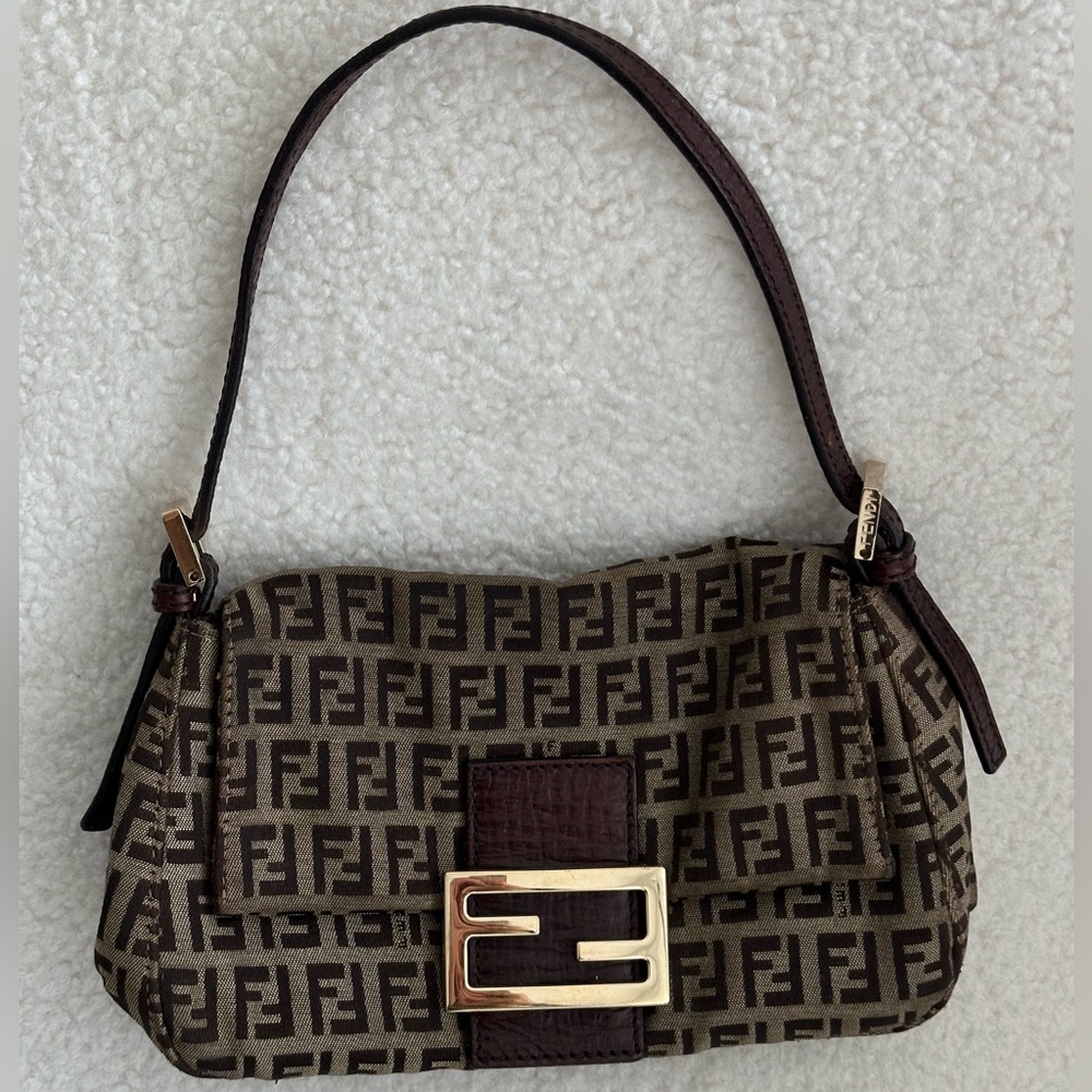 Fendi Zucchino Mini Mama Baguette